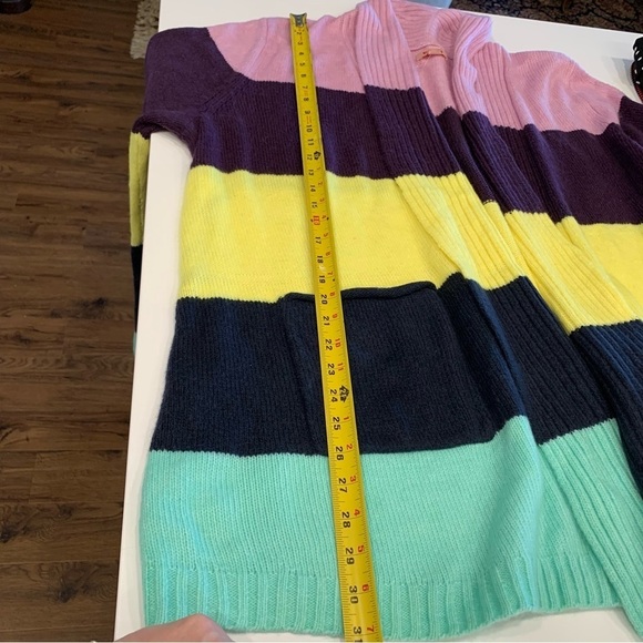 EVRI Knit Cardigan - Multi Stripe-Light‎ Purple Size 2X - Picture 7 of 11
